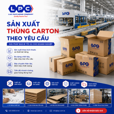 Sản xuất thùng carton theo yêu cầu